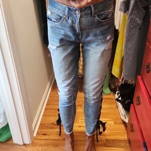 Rewash Light Blue Distressed Skinny Jeans